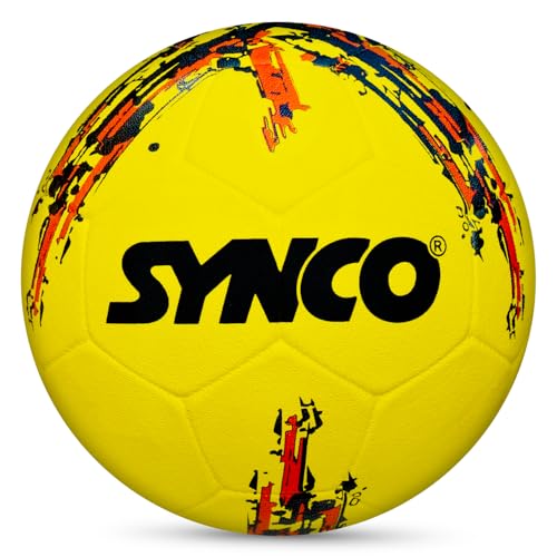 Synco Football Germany | Rubber Moulded | Training Country Ball for Beginners | Suitable for Indoors/Outdoors - Image 1