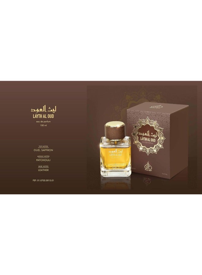 RAYEF Layth Al Oud Eau de Parfum for Men - 100ml - Image 3