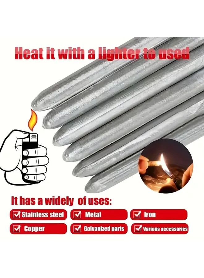 6 قطع قضبان لحام منخفضة الحرارة ذوبان سريع لب متعدد المسحوق لإصلاح المعادن المتعددة - Image 5