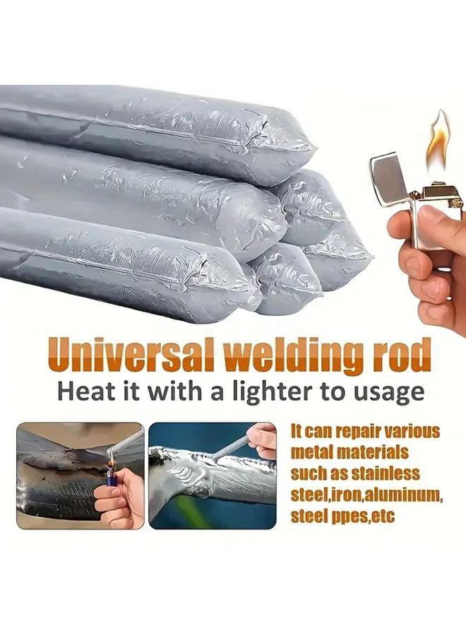 6 قطع قضبان لحام منخفضة الحرارة ذوبان سريع لب متعدد المسحوق لإصلاح المعادن المتعددة - Image 4