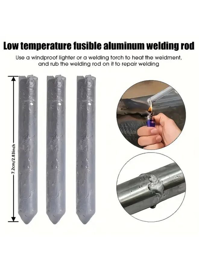 6 قطع قضبان لحام منخفضة الحرارة ذوبان سريع لب متعدد المسحوق لإصلاح المعادن المتعددة - Image 3