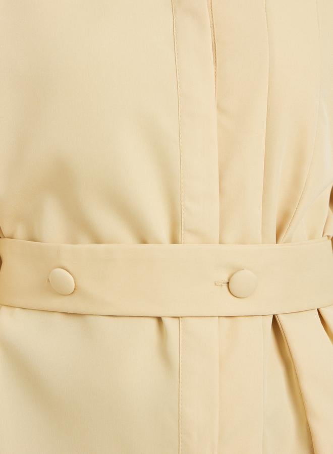 ستايلي بلوزة طويلة بحزام خصر - Image 3