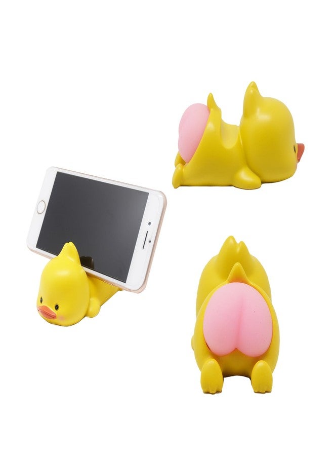 Ralcosuss Cute Animal Duck Cell Phone Stand Holder, Small Desk Phone Stand Mount for iPhone Android Samsung Galaxy Note - Image 1