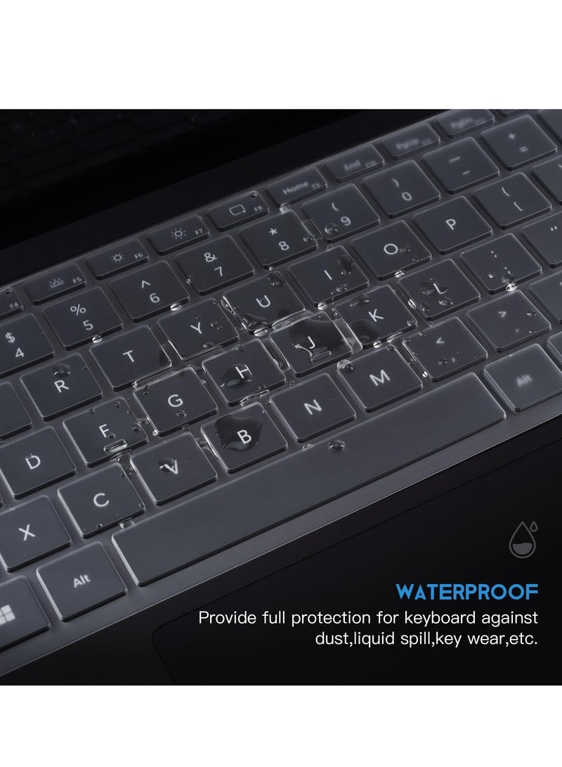 Ultra Thin Keyboard Skin Cover Compatible for 2024 Microsoft Surface Laptop (7th Edition, Windows 11 Copilot+ PC) 13.8/15 Touchscreen Display, US Keyboard Layout (TPU) - Image 3