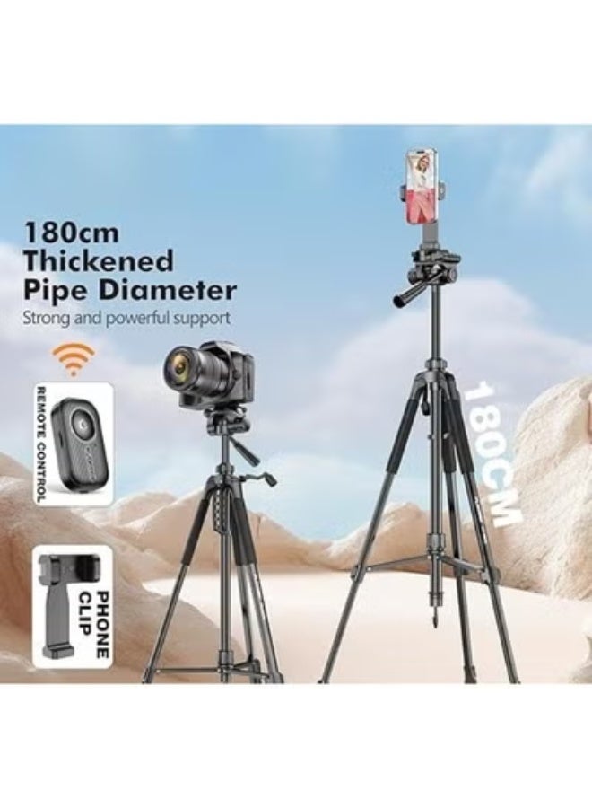 Multifunctional 360° Rotating Tripod – Adjustable Height for Cameras & Smartphones - Image 3