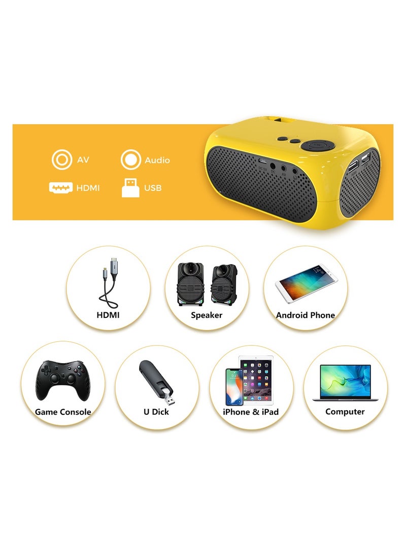 Mini Projector Full HD 1080P Movie Projector Portable LED Projector Home Theatre Cinema  - Image 3