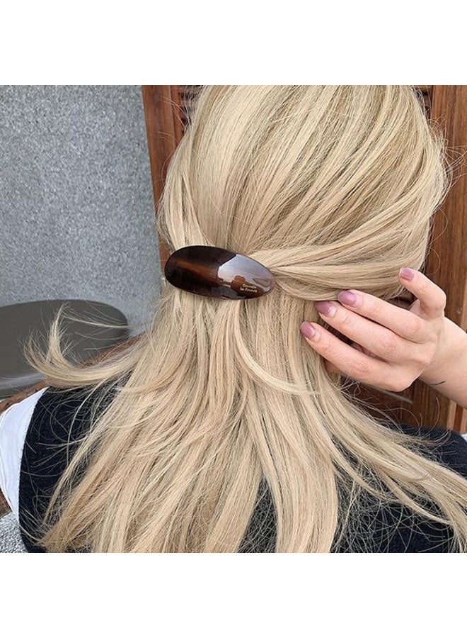 Retro Elegant Hair Clips French Low Ponytail Clips Acetic Acid Barrettes Oval Shaped Hairpins Headwear for Korean Women Clips - Image 1