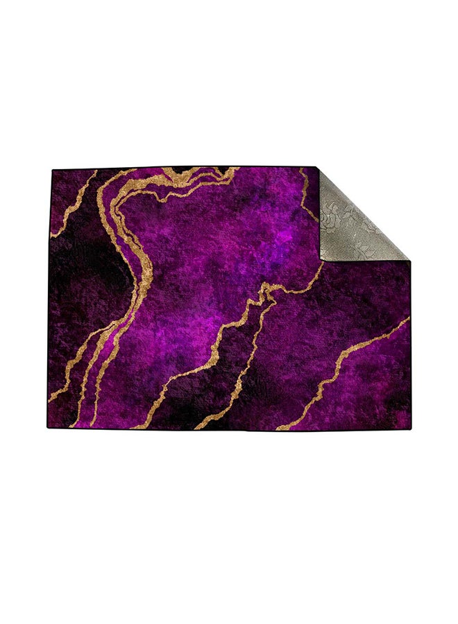 RIZARIES Purple Abstract Centerpiece Rug, Fabric, Rectangle - Image 2