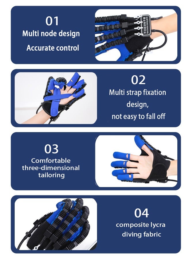 Rehability Robot Gloves Hand Stroke Recovery Equipment Hand Dysfunction Patient Training Device Stroke Hemiplegia Finger Orthosis for Long Term Relief Finger Cramps - Image 3