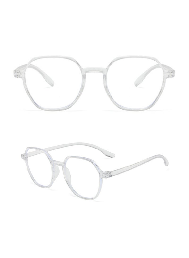 Urban Utility Blue Light Blocking Optical Eyeglasses - Stylish Oversized Frames, Clear Lens, Polarized. Top-rated Bluelight Protection for Reading, Work, & Screen Time. Vintage-Inspired, Lightweight Design. - Image 1