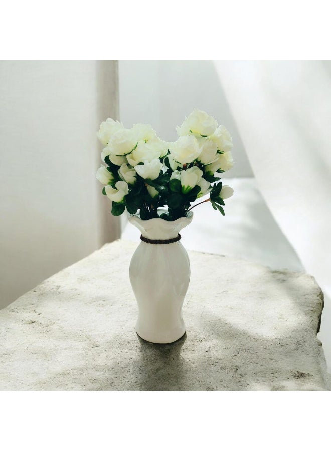 Vase with Decorative Flowers – Natural Beauty with Elegance, Featuring Flower Branches - Image 2