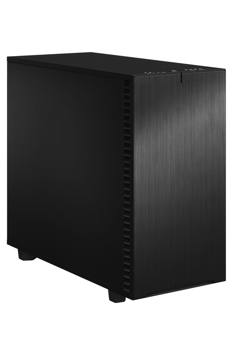 Fractal Design Define 7 Black Solid Mid Tower ATX Case, Modular Interior, Sound-Dampened Panels, 3x Pre-Installed 140mm Fans, USB-C 3.2 Gen 2, 14x HDD + 4x SSD Storage Support, Steel Side Panel, Brushed Aluminum Front, Removable Dust Filters, 7+2 Expansion Slots, Fan Hub Included, Black | FD-C-DEF7A-01 - Image 2