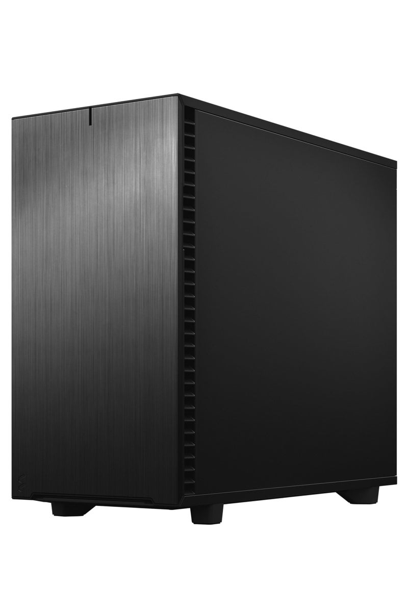 Fractal Design Define 7 Black Solid Mid Tower ATX Case, Modular Interior, Sound-Dampened Panels, 3x Pre-Installed 140mm Fans, USB-C 3.2 Gen 2, 14x HDD + 4x SSD Storage Support, Steel Side Panel, Brushed Aluminum Front, Removable Dust Filters, 7+2 Expansion Slots, Fan Hub Included, Black | FD-C-DEF7A-01 - Image 3