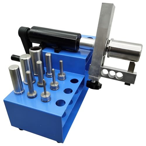 INTBUYING Manual hydraulic Stripping Machine Rubber Hose Peeling Skiving Machine 1/4'' to 2'' with 10 Sets of Dies for Peeling Rubber - Image 3
