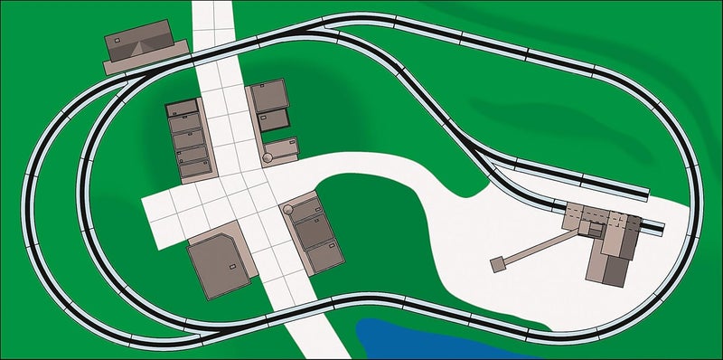 Bachmann Trains Bachmann Your First Railroad Track Pack - E-Z Track System with Steel Alloy Rail and Black Roadbed - HO Scale - Image 5