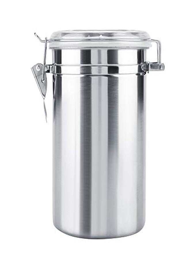 GOTOTOP Stainless Steel Kitchen Canister 1900ml Airtight Clamp Lid, Clear Top Ideal for Kitchen Storage, Food Storage, Pantry Storage - Image 2