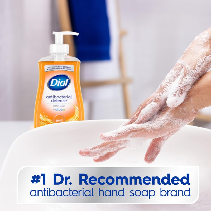 Dial Antibacterial Liquid Hand Soap, Gold, 11 Fl Oz - Image 4