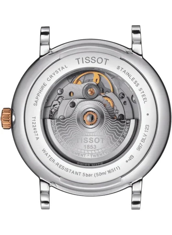 TISSOT Analogue Classic Silver Strap Men's Wrist Watches - T122.407.22.031.01 - Image 4