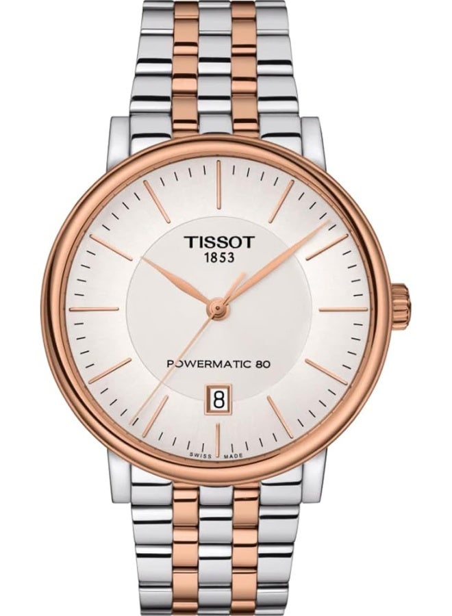 TISSOT Analogue Classic Silver Strap Men's Wrist Watches - T122.407.22.031.01 - Image 1