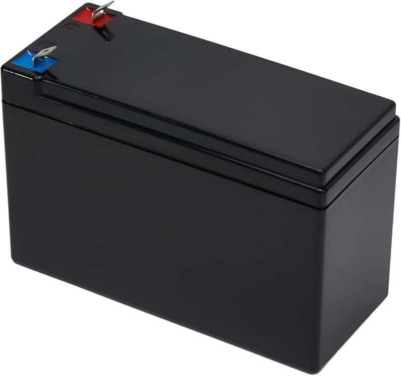 حامل بطارية 12 فولت 7 أمبير صندوق تخزين من مادة ABS مع شريط نيكل أسود - Image 2