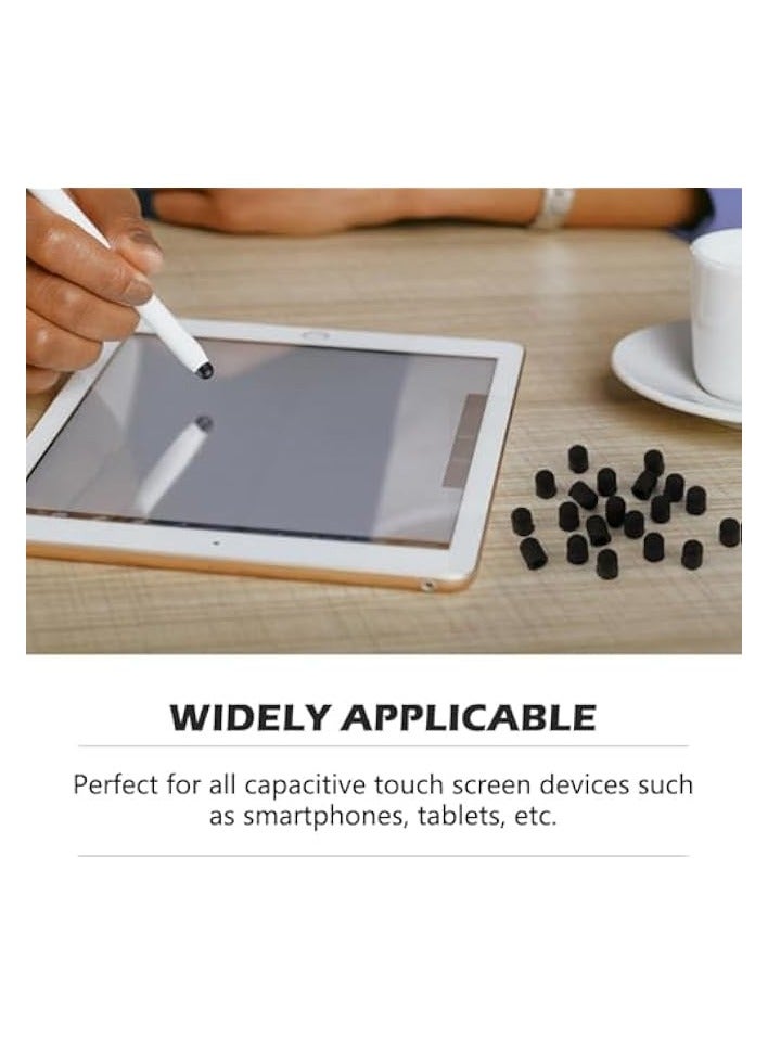 بروماس مجموعة من 20 قلمًا من مطاط السيليكون الفاخر لأقلام شاشة اللمس - مقاس 6 × 7 مم، ملاءمة عالمية، متانة وحساسية معززة للأجهزة اللوحية والهواتف الذكية والمزيد - Image 4