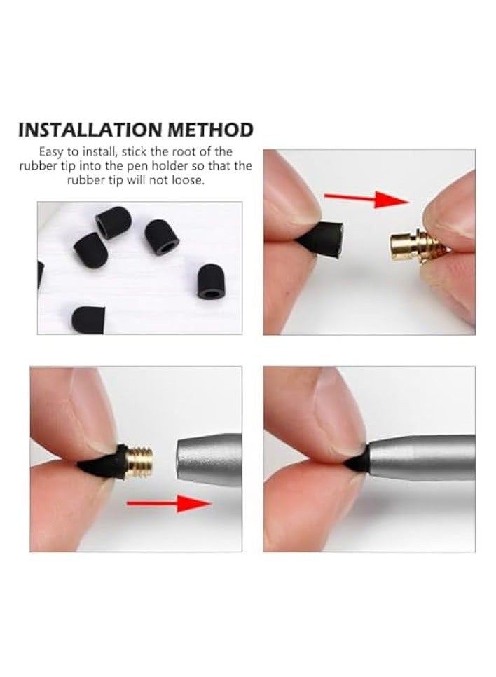 بروماس مجموعة من 20 قلمًا من مطاط السيليكون الفاخر لأقلام شاشة اللمس - مقاس 6 × 7 مم، ملاءمة عالمية، متانة وحساسية معززة للأجهزة اللوحية والهواتف الذكية والمزيد - Image 5