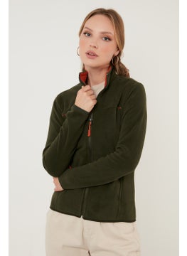 Lela High Collar Zipper Pocket Fleece Cardigan Women's Fleece 5907002  - Image 5