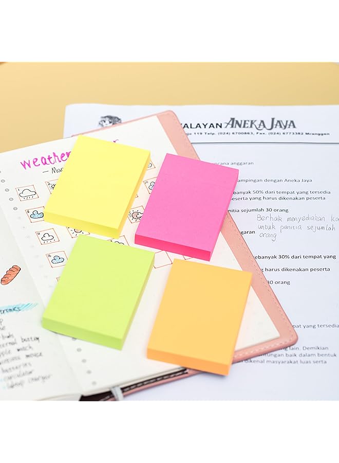 ديلي Ea02202 ملاحظات لاصقة 100 ورقة مقاس 76×51 مم متعددة الألوان - Image 3