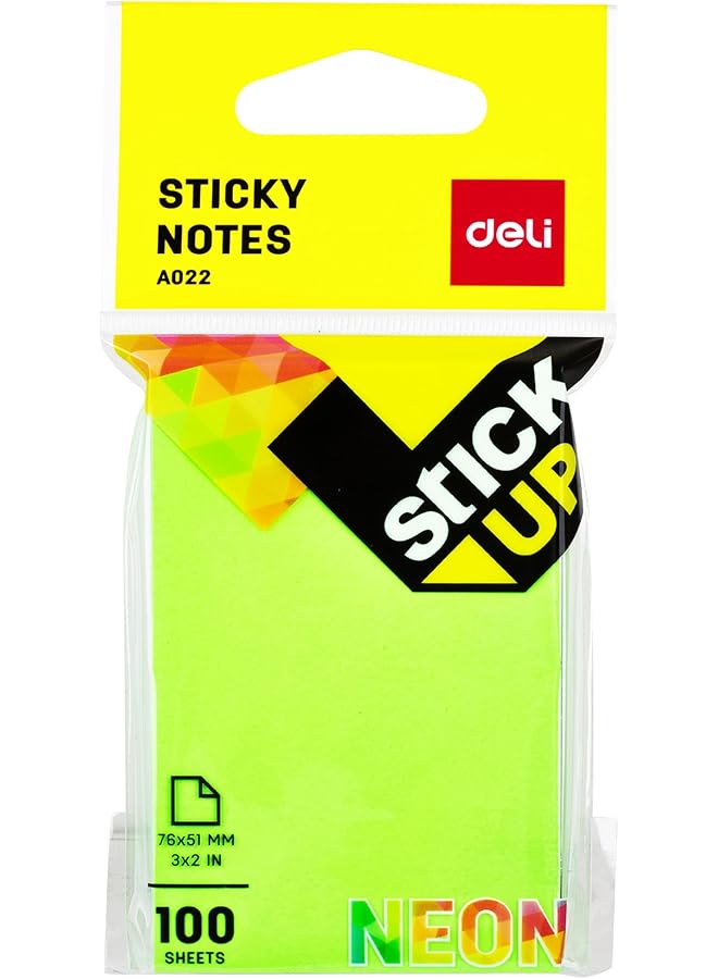 ديلي Ea02202 ملاحظات لاصقة 100 ورقة مقاس 76×51 مم متعددة الألوان - Image 1
