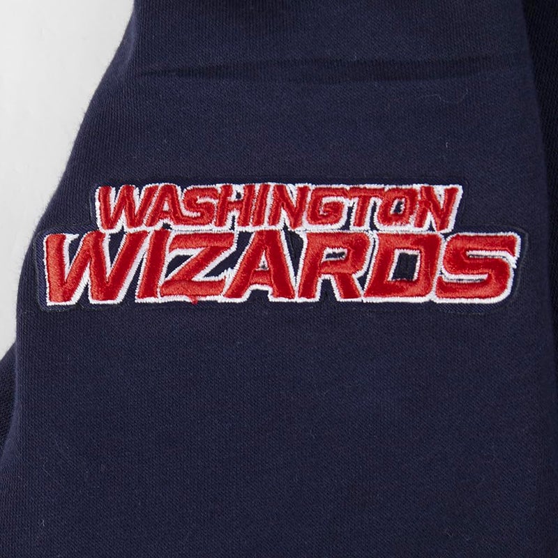 Pro Standard Big Boys NBA Washington Wizards Classic Chenille Pull Over Hoodie Midnight Navy M - Image 5