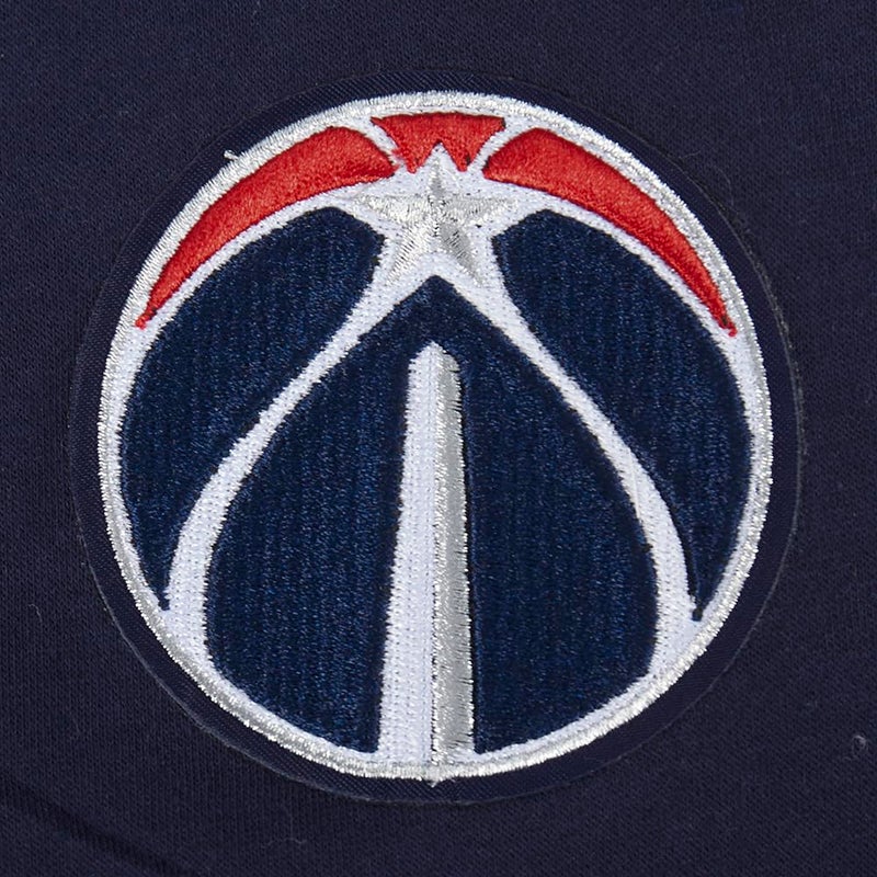 Pro Standard Big Boys NBA Washington Wizards Classic Chenille Pull Over Hoodie Midnight Navy M - Image 4