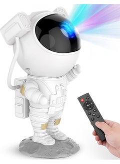 Astronaut Star Projector Galaxy Night Light - Astronaut 360° Rotation Magnetic Space Projector, Starry Nebula Ceiling LED Lamp with Timer and Remote, Kids Room Decor Aesthetic, for Birthdays, Valentine's Day