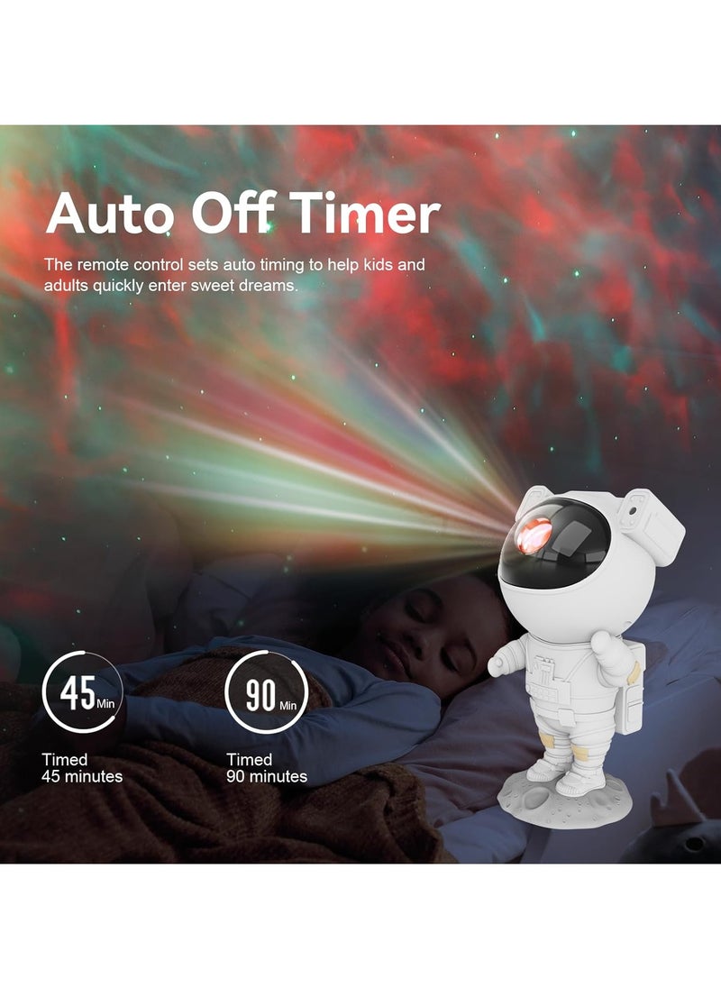 Lukadah - Astronaut Star Projector Galaxy Night Light - Astronaut 360° Rotation Magnetic Space Projector, Starry Nebula Ceiling LED Lamp with Timer and Remote, Kids Room Decor Aesthetic, for Birthdays, Valentine's Day - Image 1