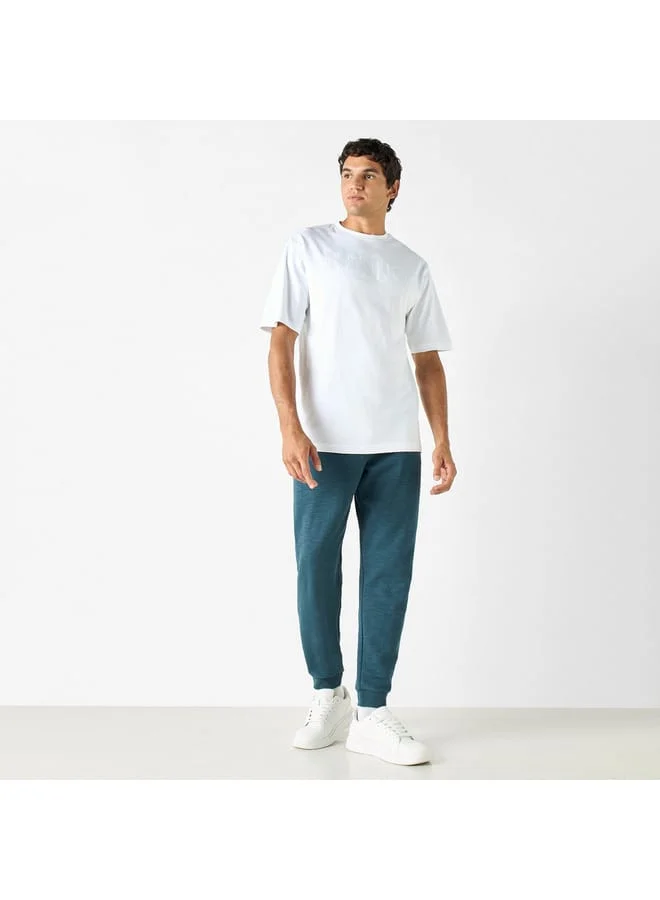 Kappa Kappa Plain Joggers with Drawstring Closure and Pockets