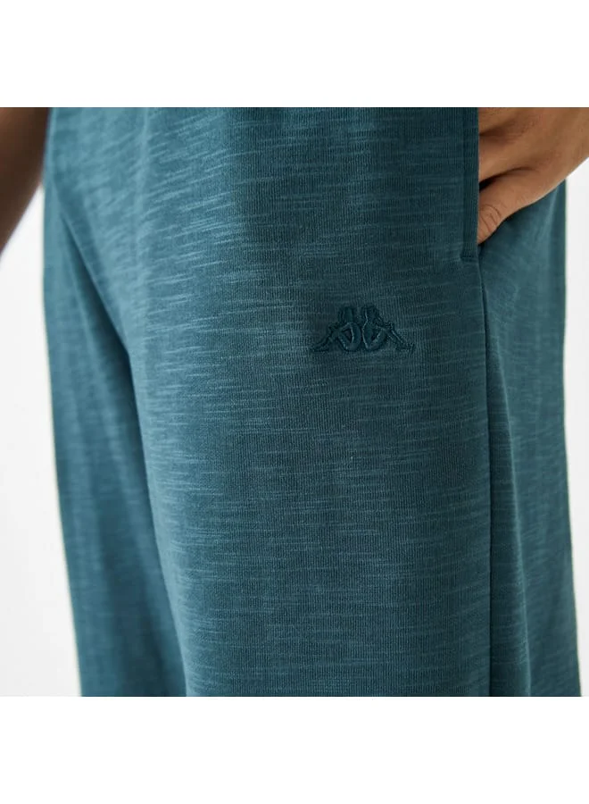 Kappa Kappa Plain Joggers with Drawstring Closure and Pockets