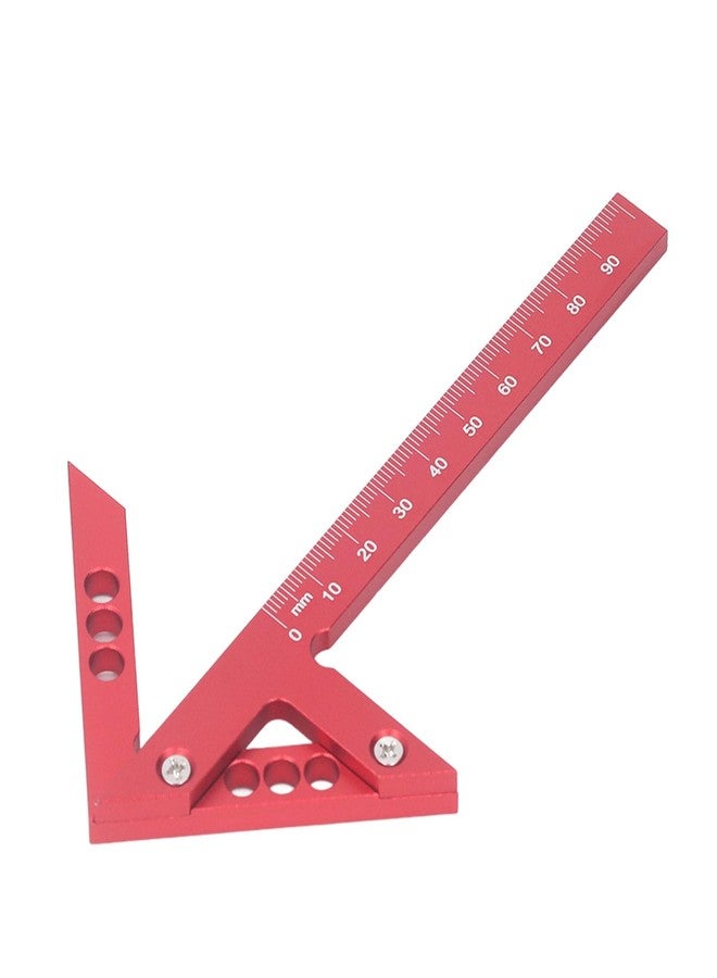 Fockety Center Scribe Gauge, Aluminum Alloy Center Scribe Measuring Tool, 45 Degree Angle Marker, Circle Center Finder, Woodworking Line Caliber Gauge, Marking Center Finder - Image 1