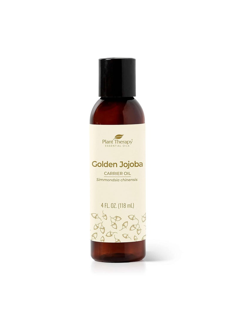 Plant Therapy Plant Therapy Jojoba Golden Carrier Oil 4 oz 100% Pure, Cold-Pressed, Natural and GMO-Free Moisturizer and Carrier Oil for Essential Oils 