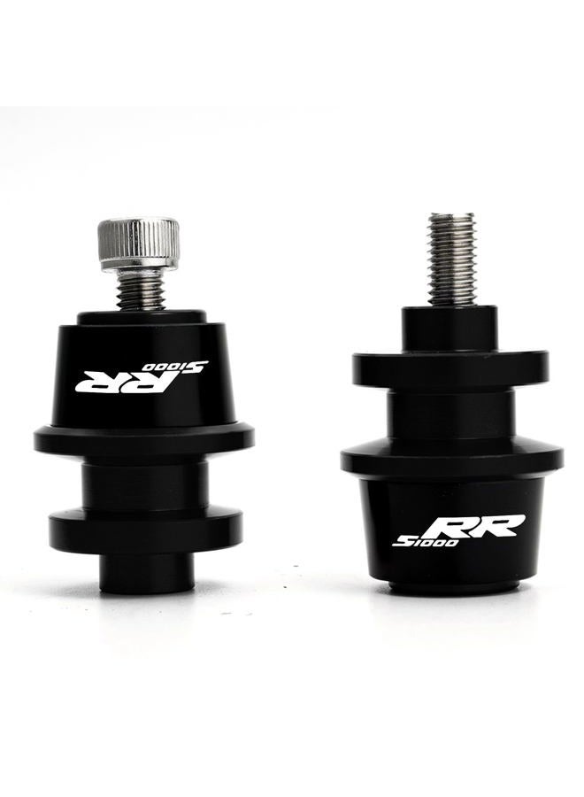 MOWOK 2PCS 8MM MOWOK SwingArm Sliders Spools Fits For BMW S1000RR S1000 RR HP4 S1000XR S1000R Motorcycle CNC Swing Arm Stand Screw (Black) - Image 1