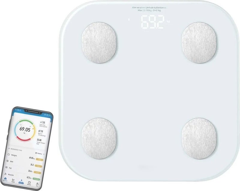 Smart Bluetooth Scale with Digital Fat Meter Function
