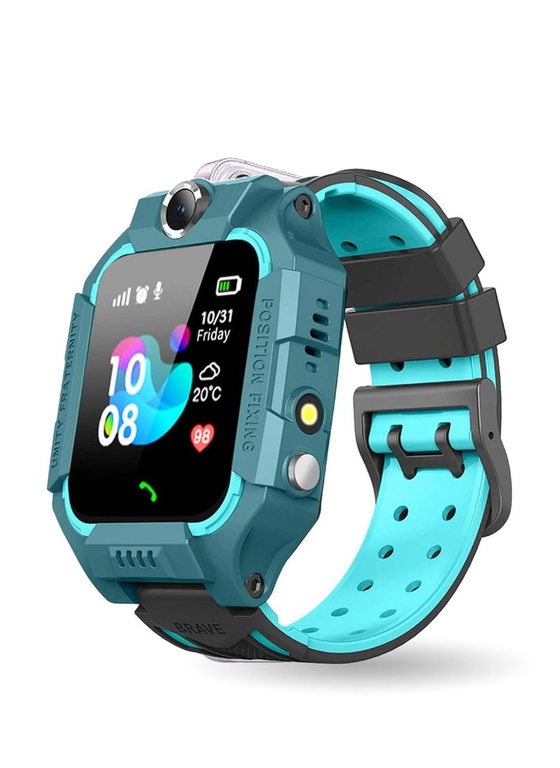 Gcom - E06 Waterproof Kids Smartwatch – Blue Edition | LBS Tracker, SOS, Camera, Games, and Music – Perfect Gift for Boys and Girls (Ages 3-12) - Image 1