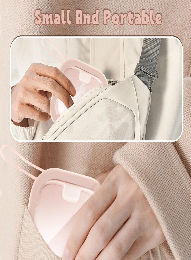 Cositina 2 Pack Plastic Hair Tie Organizer Portable Travel Hairpin Holder Multi-Functional Cotton Swab Box Hangable for Women Storage Cotton Ball Floss Rubber Hair Supplies Small Items - (Pink+White) - Image 4