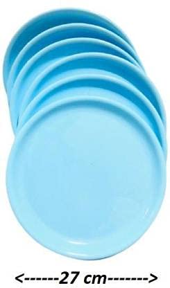 Everbuy® Polypropylene Microwave Safe Break Resistant Dinner Plates, 6 Pieces, - Image 4