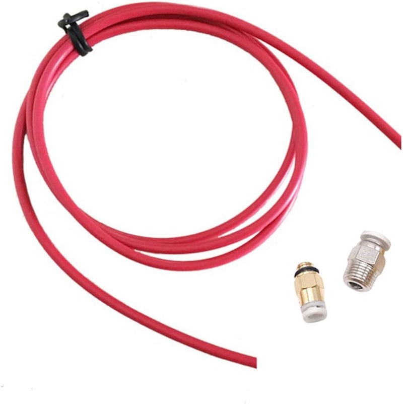 PTFE Tube Quick Coupling M10 Thread Straight Fitting Red For 3D Printers Easy To Assemble - Image 2