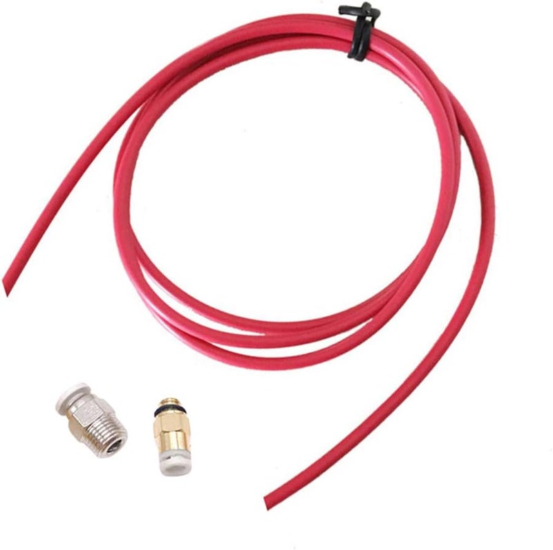 PTFE Tube Quick Coupling M10 Thread Straight Fitting Red For 3D Printers Easy To Assemble - Image 3