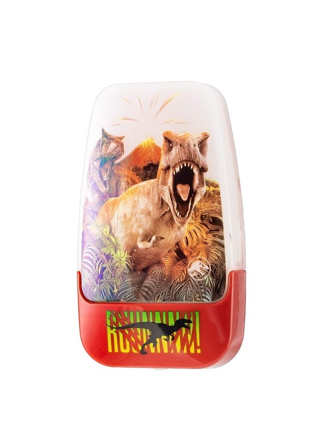 JURASSIC WORLD Dominion 49631 Led Night Light Dusk To Dawn Plug In Dinosuar T Rex Velociraptor Collectors Edition Ul Listed Ideal For Bedroom Bathroom Nursery 1 Pack  - Image 1