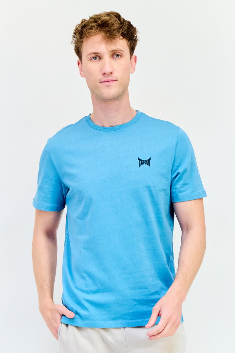 TapouT تي شيرت رياضي للرجال بأكمام قصيرة مناسب للخارج، أزرق مائل إلى الأخضر - Image 1