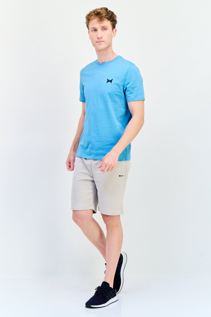 TapouT Men Sportswear Fit Short Sleeve Outdoor T-Shirt, Teal Blue - Image 4