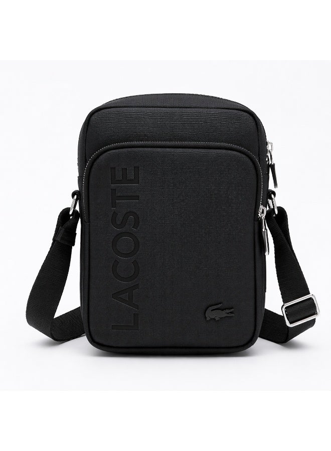 Lacoste Black Crossbody Bag – Sleek Compact Shoulder Bag