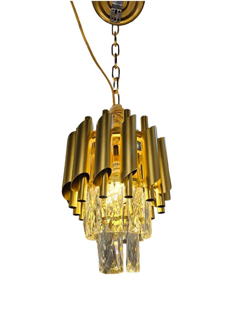 Tech Light - Crystal Chandelier 20cm gold E14 40W - Image 1