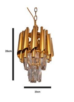 Tech Light Crystal Chandelier 20cm gold E14 40W  - Image 3